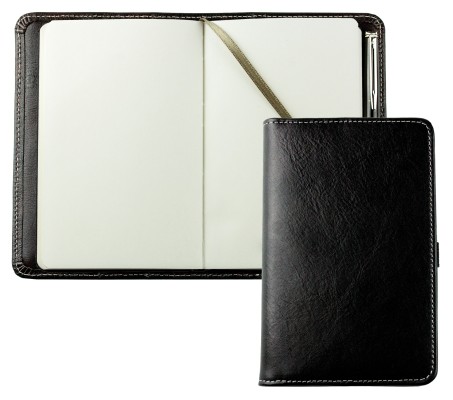 Pocket Notizbuch PREMIUM LEDER VINTAGE Anilin schwarz