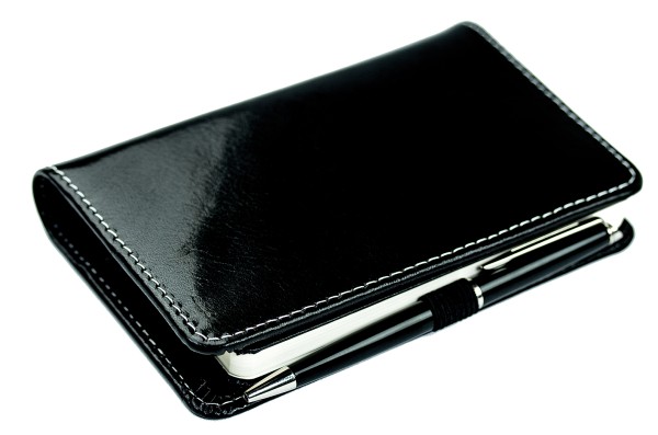 Pocket Notizbuch PREMIUM LEDER VINTAGE Anilin schwarz