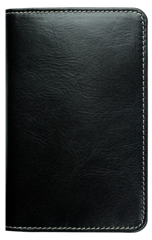 Notizbuch Pocket Format | Echtleder | VINTAGE schwarz
