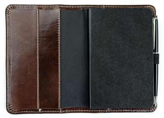 Pocket Notizbuch PREMIUM LEDER VINTAGE Anilin marronebraun