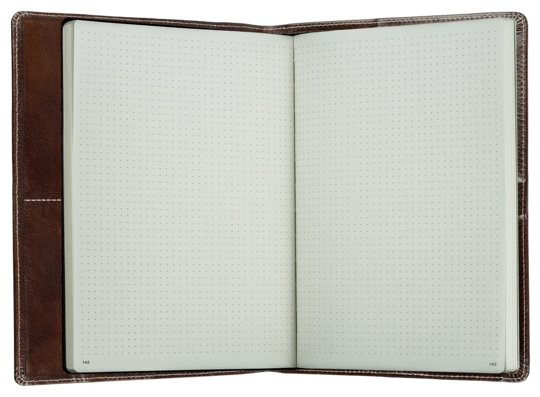 Notizbuch DIN B5+ | Echtleder | VINTAGE dunkelbraun