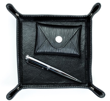 Taschenleerer PREMIUM LEDER VINTAGE Anilin schwarz