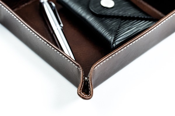 Taschenleerer PREMIUM LEDER VINTAGE Anilin marronebraun