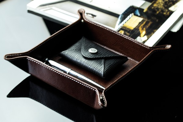 Taschenleerer PREMIUM LEDER VINTAGE Anilin marronebraun