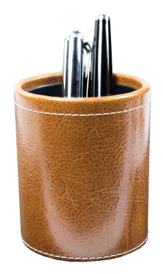 Stifteköcher PREMIUM LEDER VINTAGE cuoiobraun