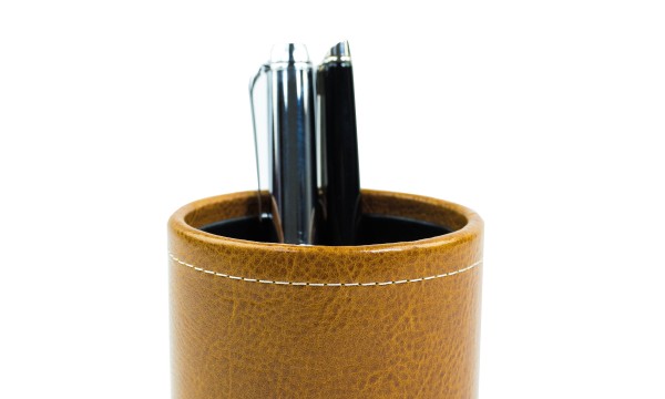 Stifteköcher PREMIUM LEDER VINTAGE cuoiobraun