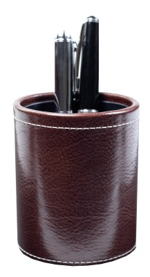 Stifteköcher PREMIUM LEDER VINTAGE marrone
