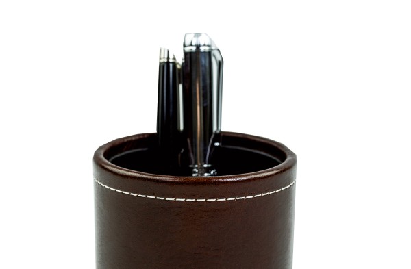 Stifteköcher PREMIUM LEDER VINTAGE marrone