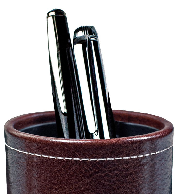 Stifteköcher PREMIUM LEDER VINTAGE marrone