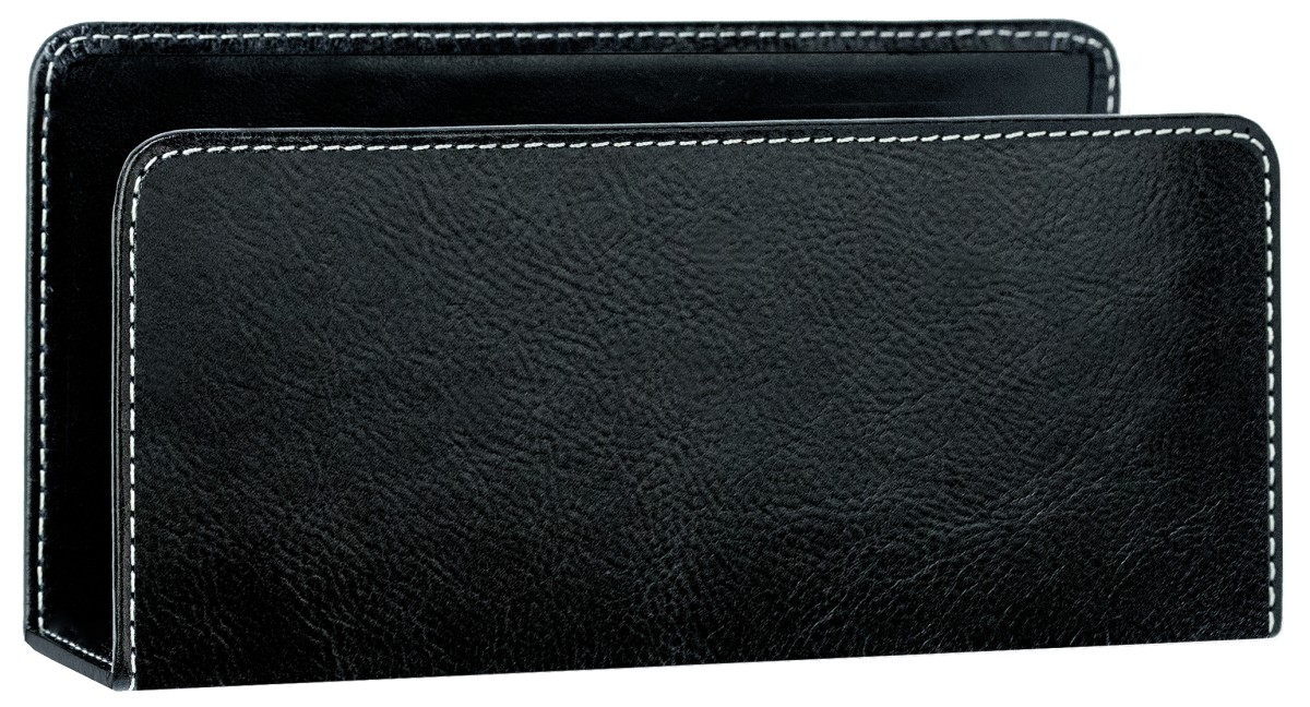 Briefständer PREMIUM LEDER VINTAGE schwarz