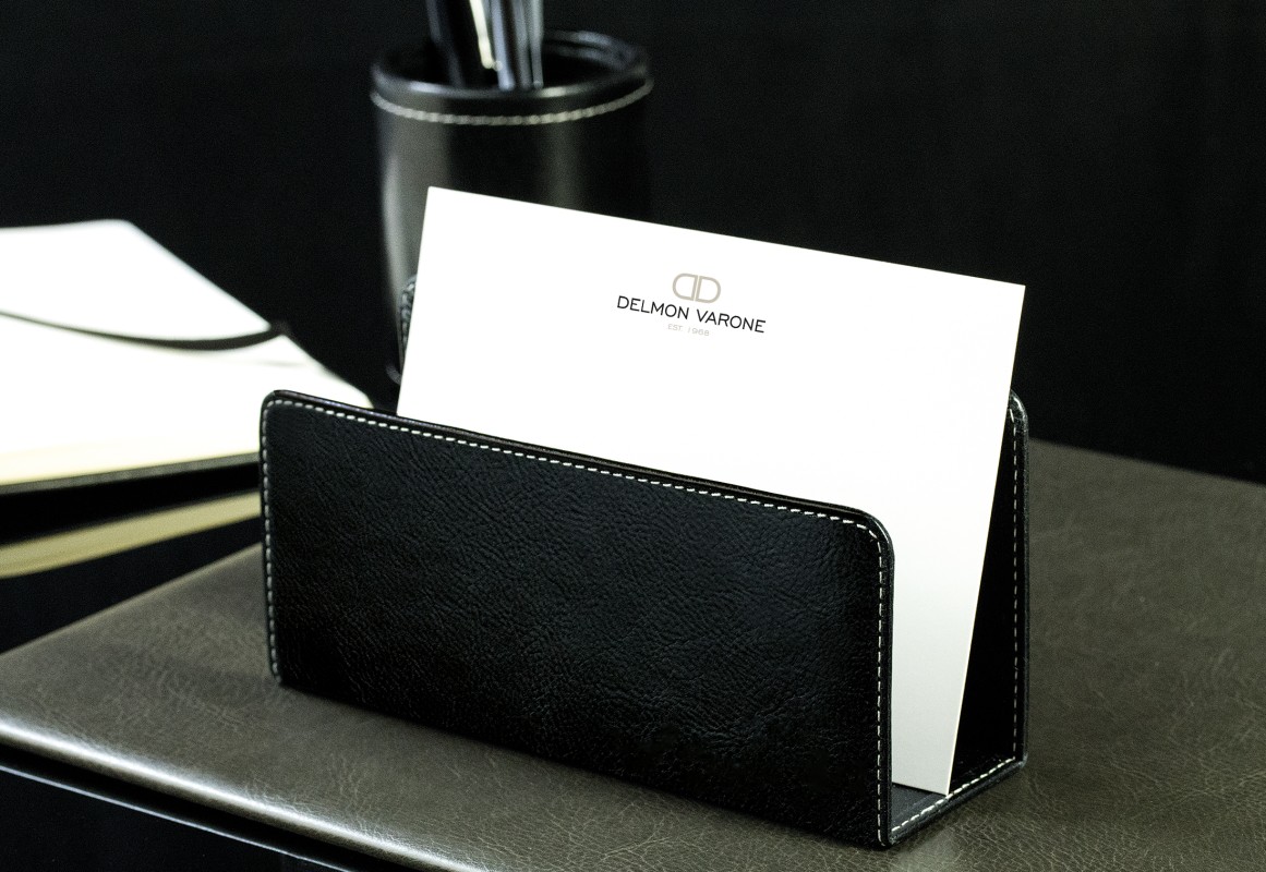 Briefständer PREMIUM LEDER VINTAGE schwarz