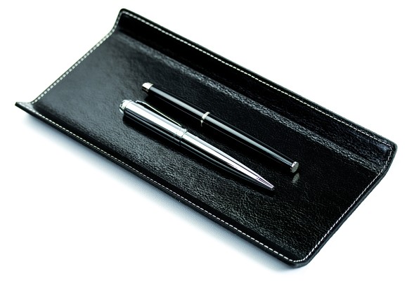Federschale PREMIUM LEDER VINTAGE schwarz