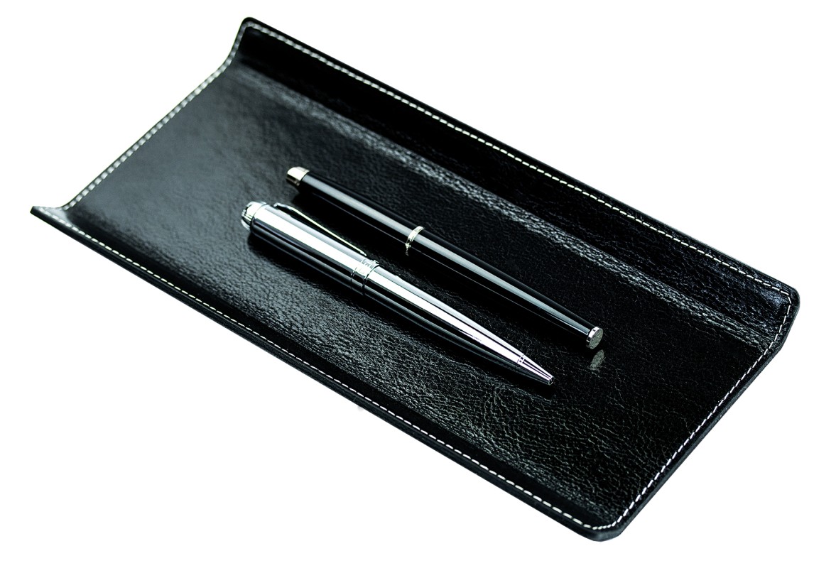 Federschale PREMIUM LEDER VINTAGE schwarz