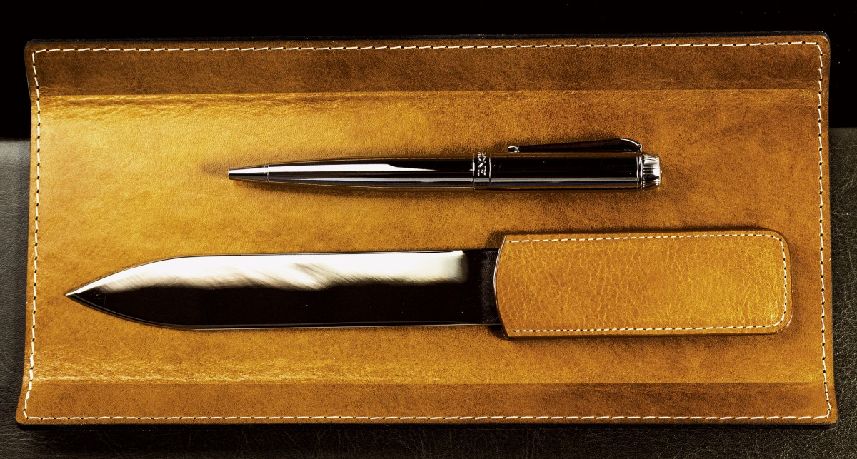 Federschale PREMIUM LEDER VINTAGE cuoiobraun