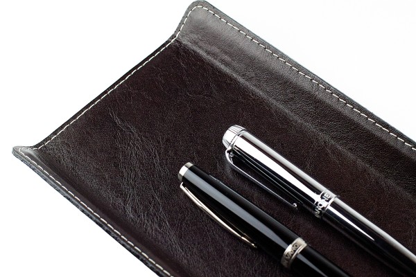 Federschale PREMIUM LEDER VINTAGE marrone