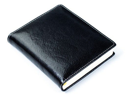 3 Jahreskalender (vergleichend) PREMIUM LEDER VINTAGE Anilin schwarz