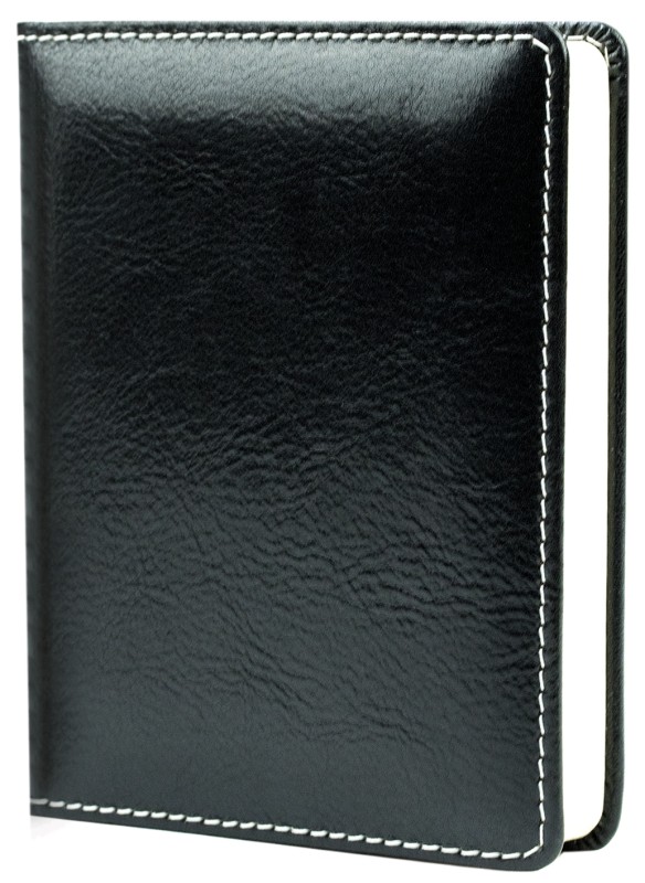 3 Jahreskalender (vergleichend) PREMIUM LEDER VINTAGE Anilin schwarz