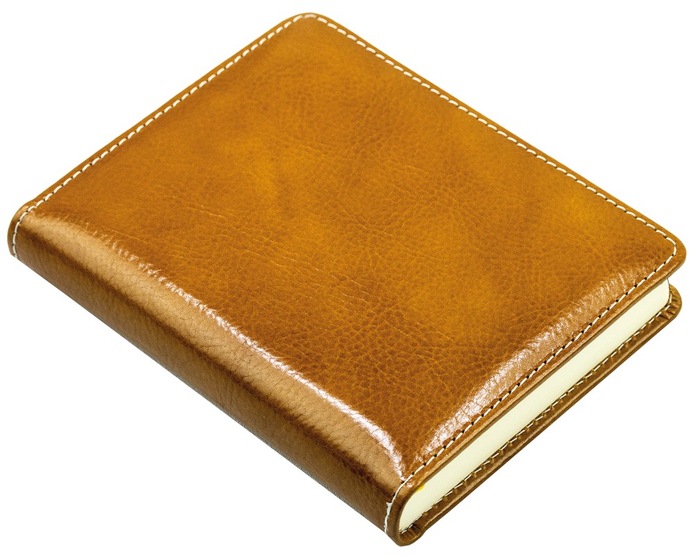 3 Jahreskalender (vergleichend) PREMIUM LEDER VINTAGE Anilin cuoiobraun