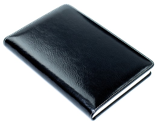 5 Jahreskalender (vergleichend) PREMIUM LEDER VINTAGE Anilin schwarz