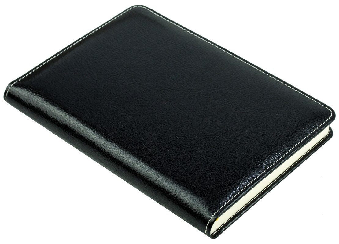 5 Jahreskalender (vergleichend) PREMIUM LEDER VINTAGE Anilin schwarz