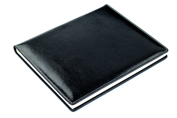 Gästebuch PREMIUM LEDER VINTAGE Anilin schwarz