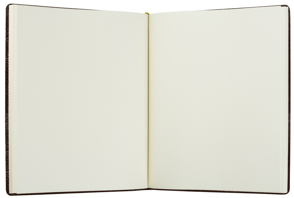 Gästebuch (gebunden) | Echtleder | VINTAGE dunkelbraun