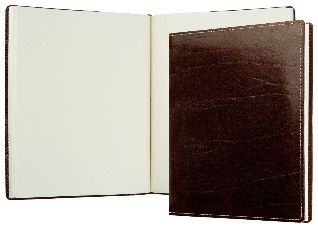 Gästebuch (gebunden) | Echtleder | VINTAGE dunkelbraun