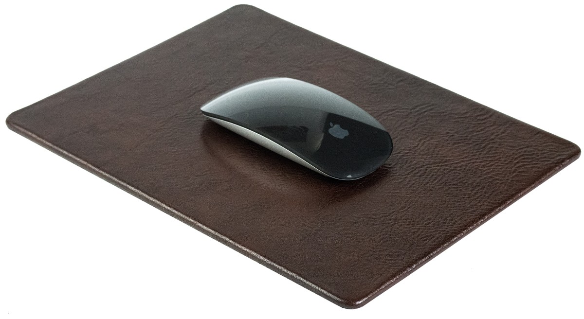 Mousepad PREMIUM LEDER VINTAGE Anilin marronebraun
