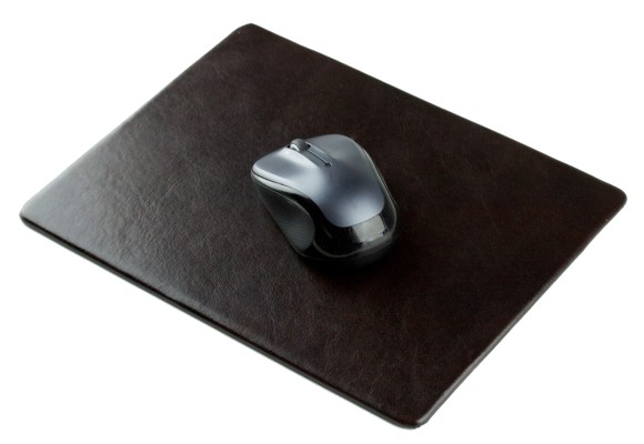 Mousepad PREMIUM LEDER VINTAGE Anilin marronebraun