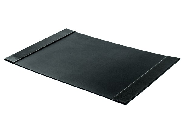 Schreibunterlage mit 2 Seitenleisten PREMIUM LEDER VINTAGE Anilin schwarz