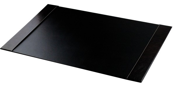 Schreibunterlage mit 2 Seitenleisten PREMIUM LEDER VINTAGE Anilin schwarz