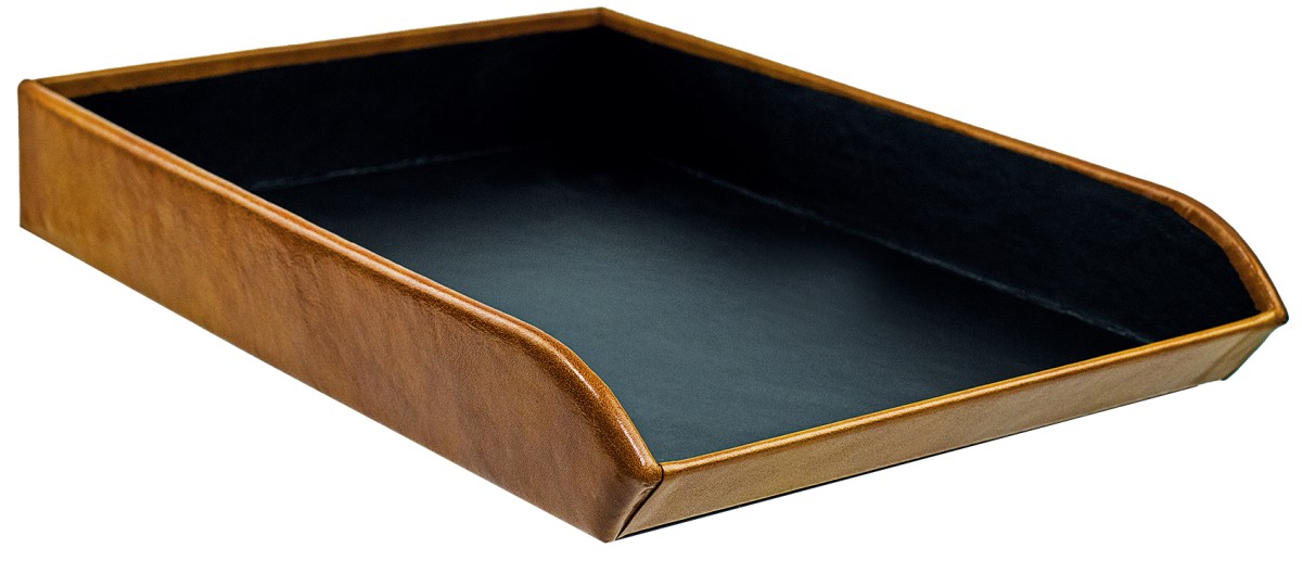 Briefablagekasten PREMIUM LEDER VINTAGE cuoiobraun