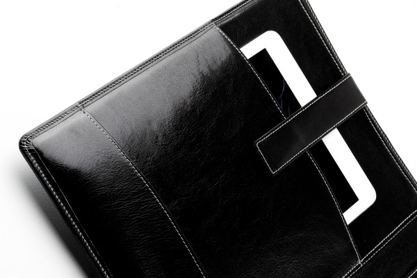 Schreibmappe DIN A4 PREMIUM LEDER VINTAGE schwarz