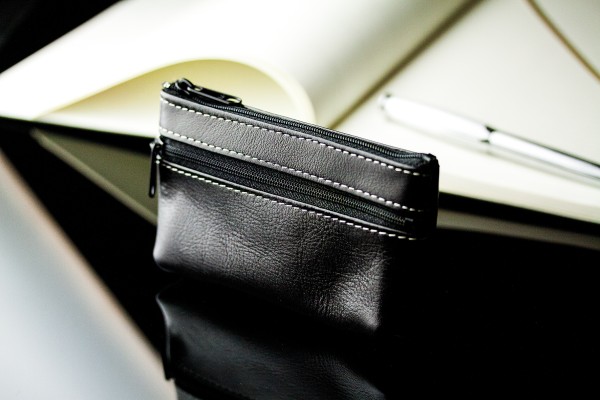 Schlüsseltasche PREMIUM LEDER VINTAGE schwarz