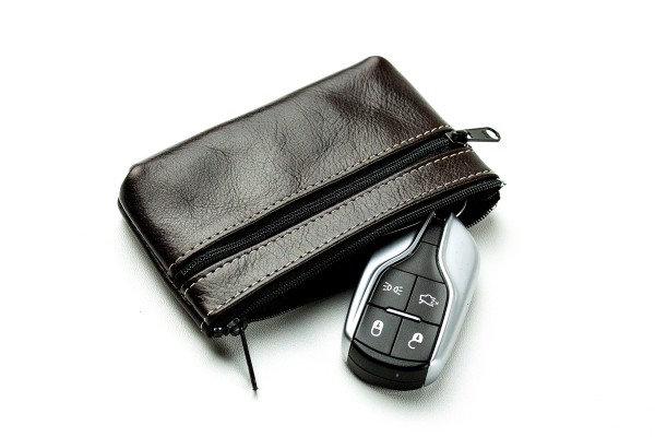 Schlüsseltasche PREMIUM LEDER VINTAGE schwarz