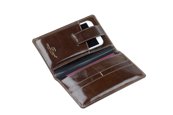 Reisebrieftasche PREMIUM LEDER VINTAGE marronebraun
