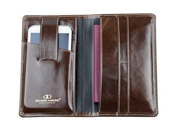 Reisebrieftasche PREMIUM LEDER VINTAGE marronebraun