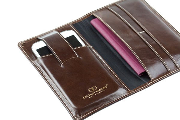 Reisebrieftasche PREMIUM LEDER VINTAGE marronebraun