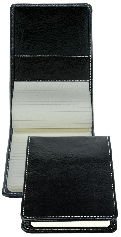 Notizblock Pocket Format | Echtleder | VINTAGE schwarz