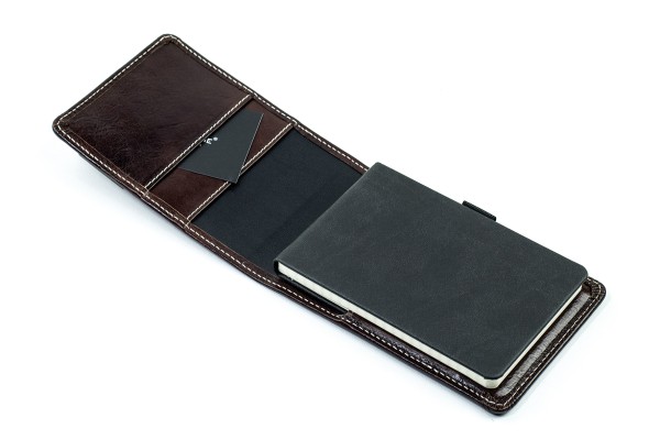 Notizblock Pocket Format vertikal | VINTAGE dunkelbraun