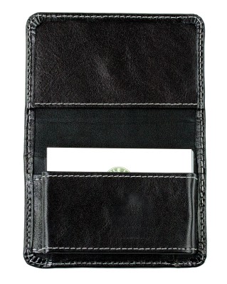 Visitenkartenetui XXL mit Magnetverschluß PREMIUM LEDER VINTAGE schwarz
