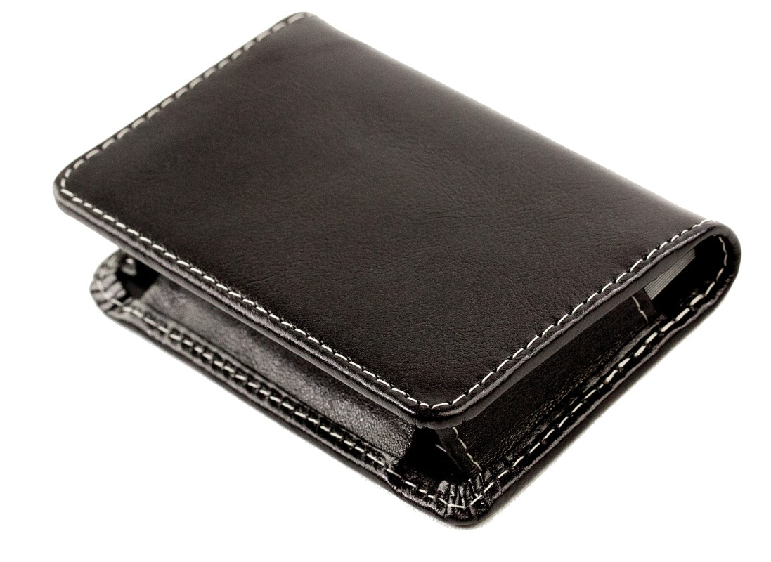 Visitenkartenetui XXL mit Magnetverschluß PREMIUM LEDER VINTAGE dunkelbraun - Kopie
