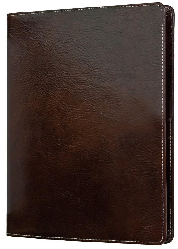 Kalenderbuch DIN B5 für das Jahr 2027 PREMIUM LEDER VINTAGE marronebraun (glatt)