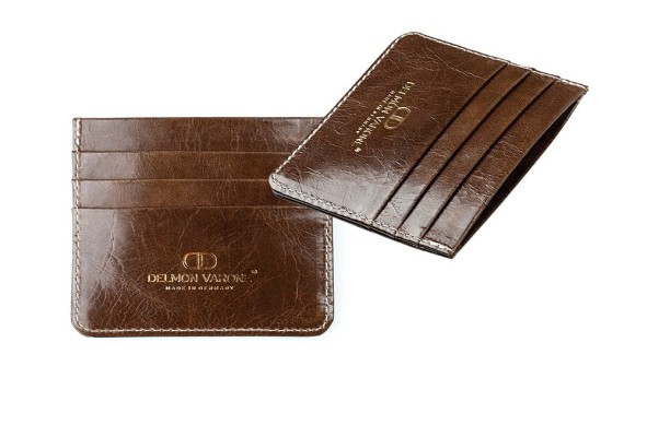 Kartenetui für 6 Karten slim fit PREMIUM LEDER VINTAGE marronebraun