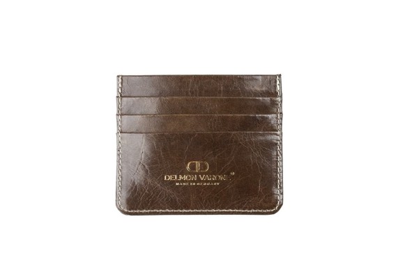 Kartenetui für 6 Karten slim fit PREMIUM LEDER VINTAGE marronebraun