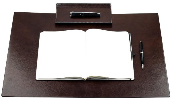 Schreibunterlage XXL 65x45 PREMIUM LEDER VINTAGE marronebraun