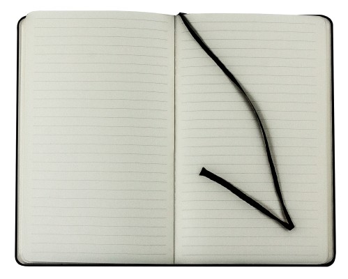 Notizbuch DIN A5 schmal (gebunden) | Echtleder | VINTAGE schwarz