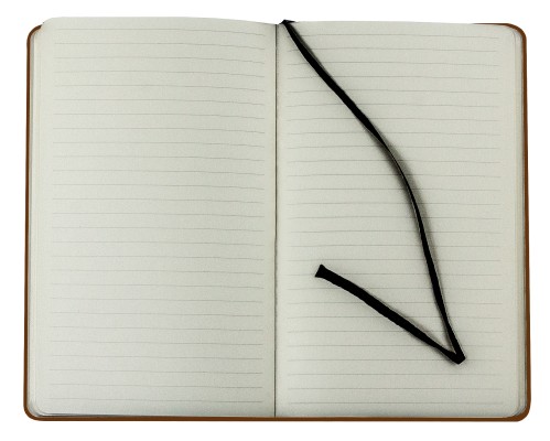 Notizbuch DIN A5 schmal (gebunden) | Echtleder | VINTAGE hellbraun