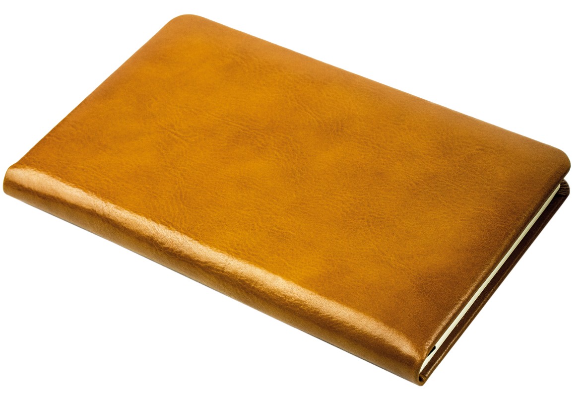 Notizbuch DIN A5 schmal (gebunden) | Echtleder | VINTAGE hellbraun