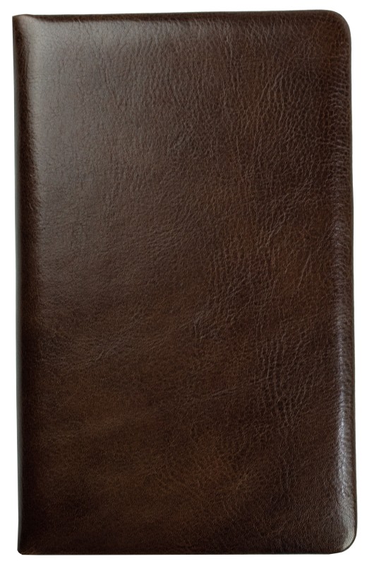 Notizbuch DIN A5 schmal (gebunden) | Echtleder | VINTAGE dunkelbraun